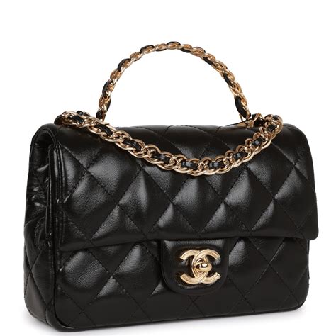 chanel flap bag with top handle 2022|chanel mini rectangular flap bag.